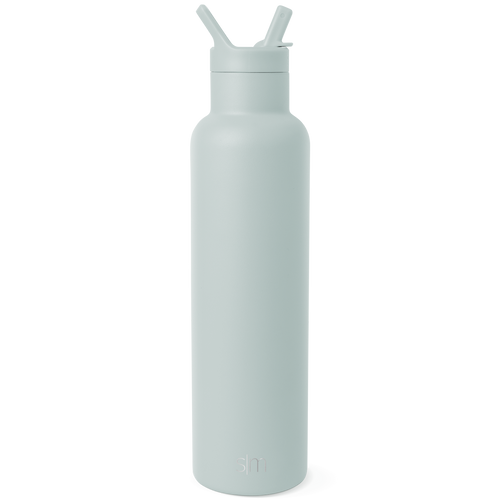 Ascent Water Bottle with Straw Lid - 24oz / Sea Glass Sage