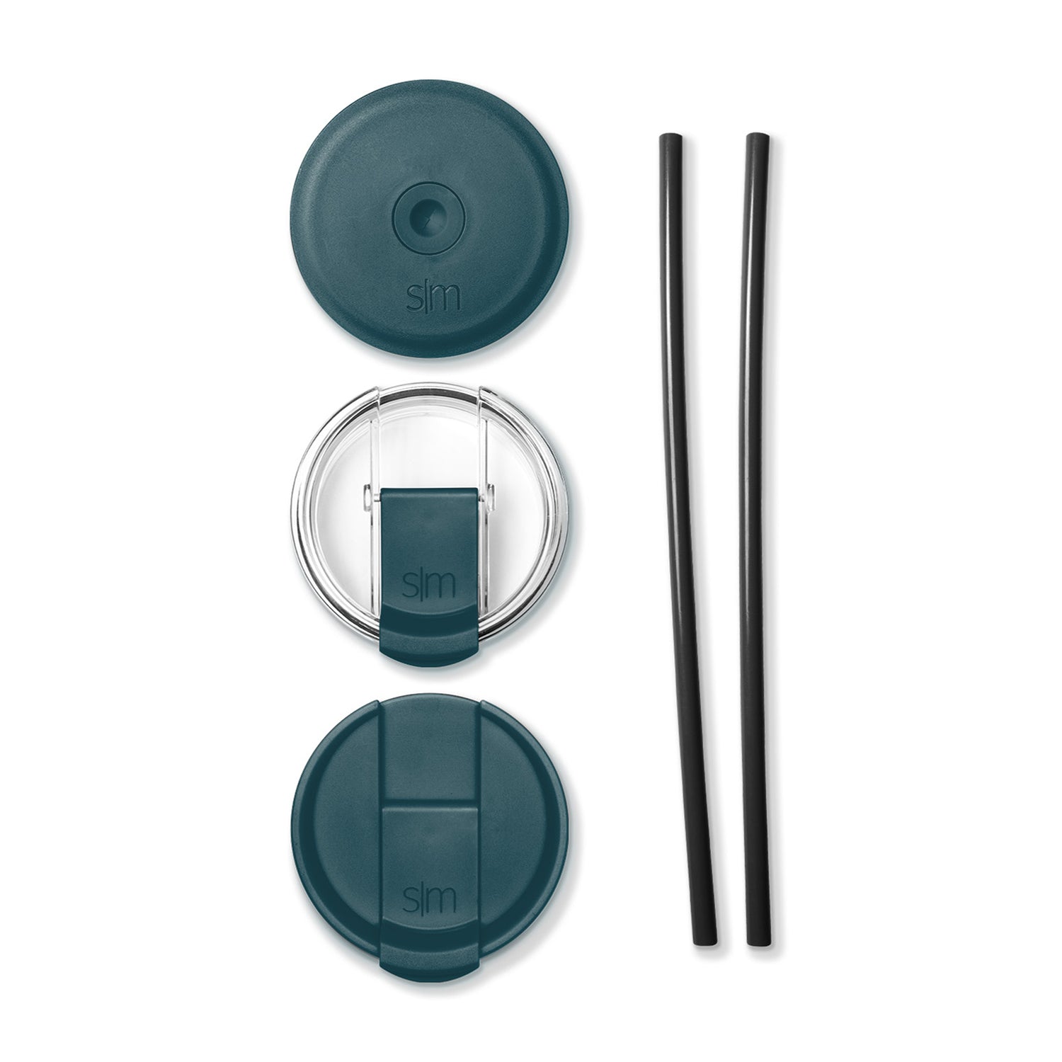 Classic Tumbler Lid 3 Pack - Straw Lid, Flip Lid, and Clear Flip Lid - Riptide