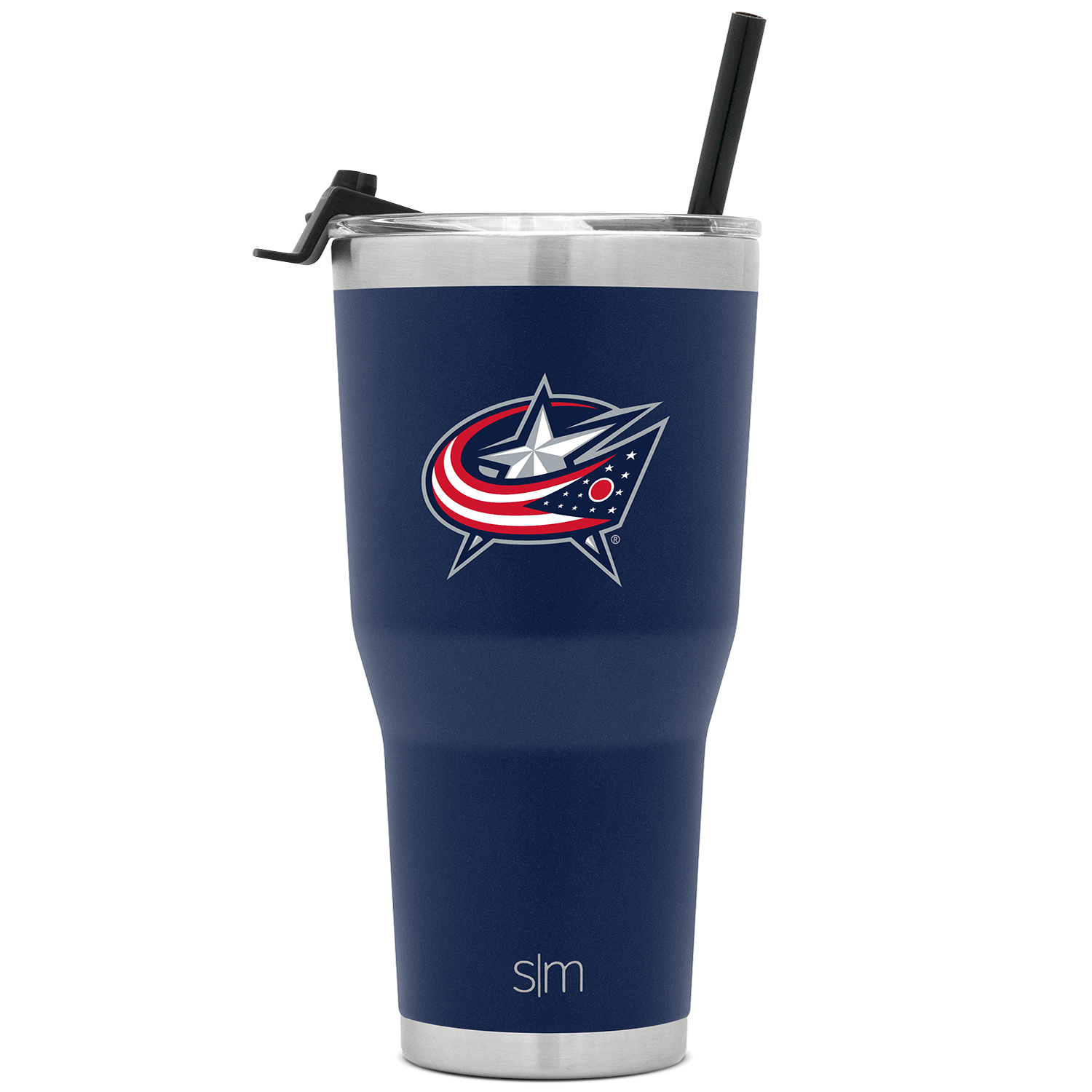 NHLÂ® Cruiser Insulated Tumbler with Flip Lid and Straw - 30oz - Columbus Blue Jackets