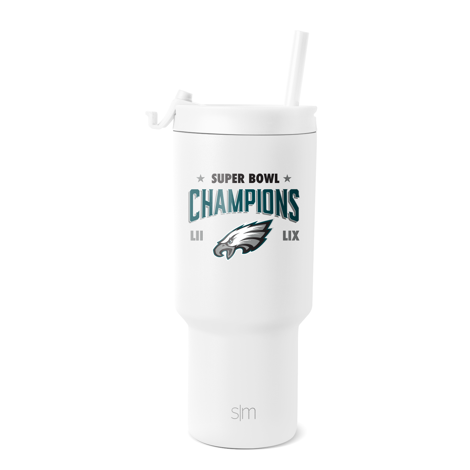 NFL Trek Tumbler - 30oz / Philadelphia Eagles Super Bowl Champions / Flip + Straw