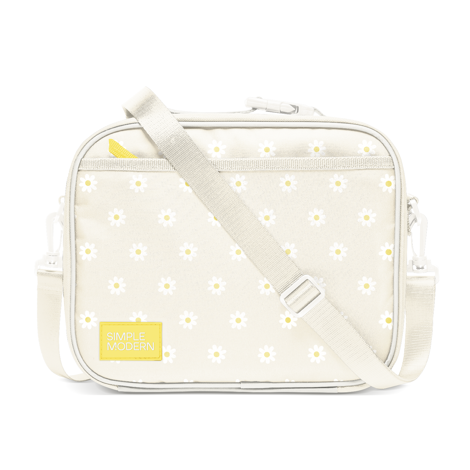 Hadley Lunch Bag with Shoulder Strap - Cream Florals