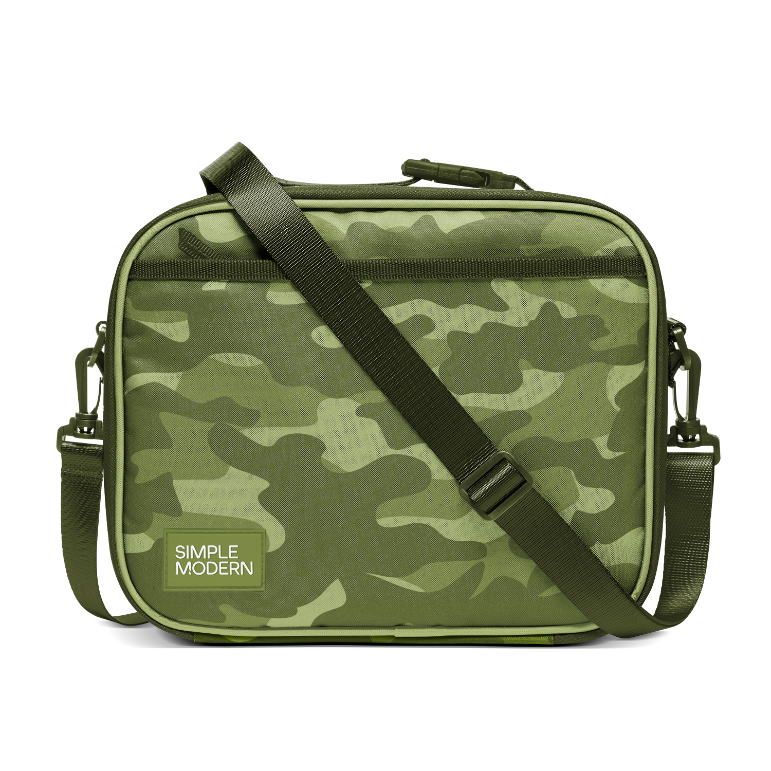 Hadley Lunch Bag with Shoulder Strap - Green Camo