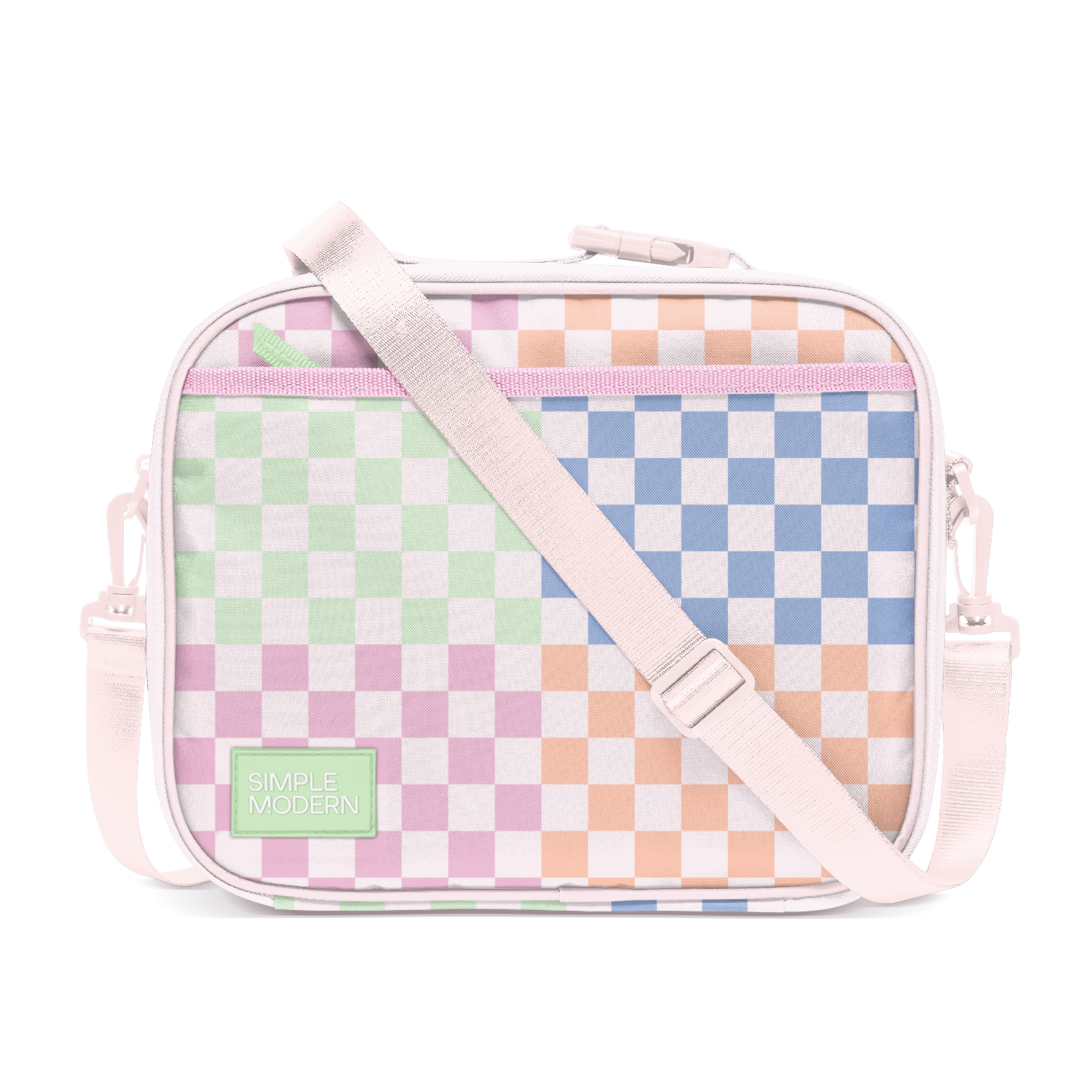 Hadley Lunch Bag with Shoulder Strap - Hopscotch Checkmate