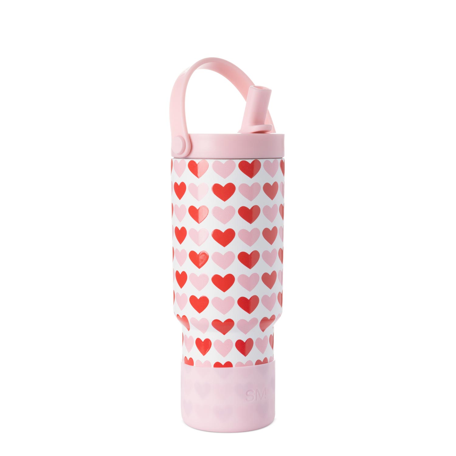 Kids Trek Pivot Tumbler - Hearts on White