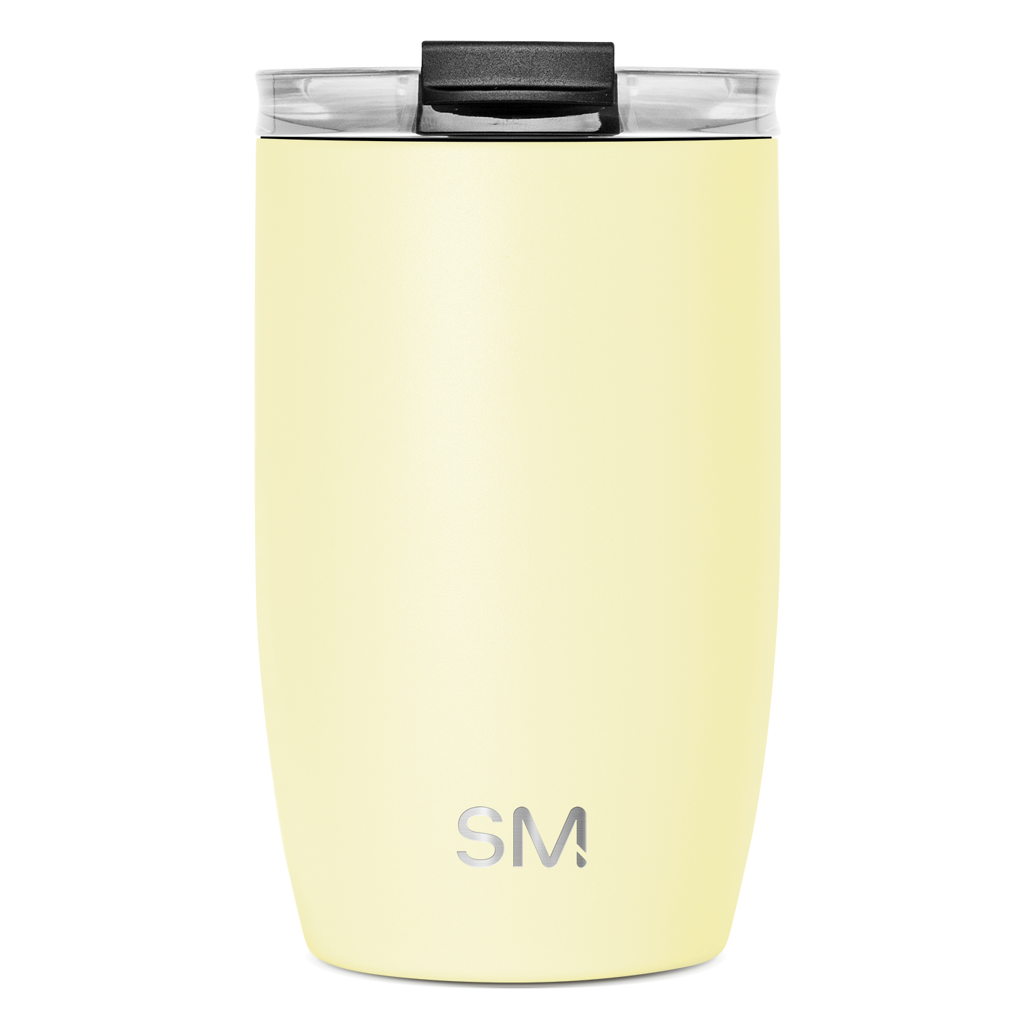 Voyager Tumbler with Clear Flip Lid & Straw - 12oz / Buttercup / Flip