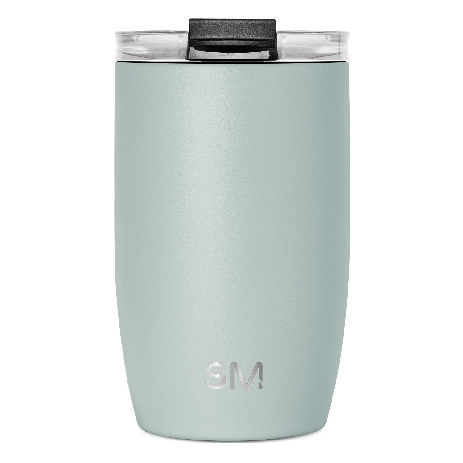 Voyager Tumbler with Clear Flip Lid & Straw - 12oz / Sea Glass Sage / Flip + Straw
