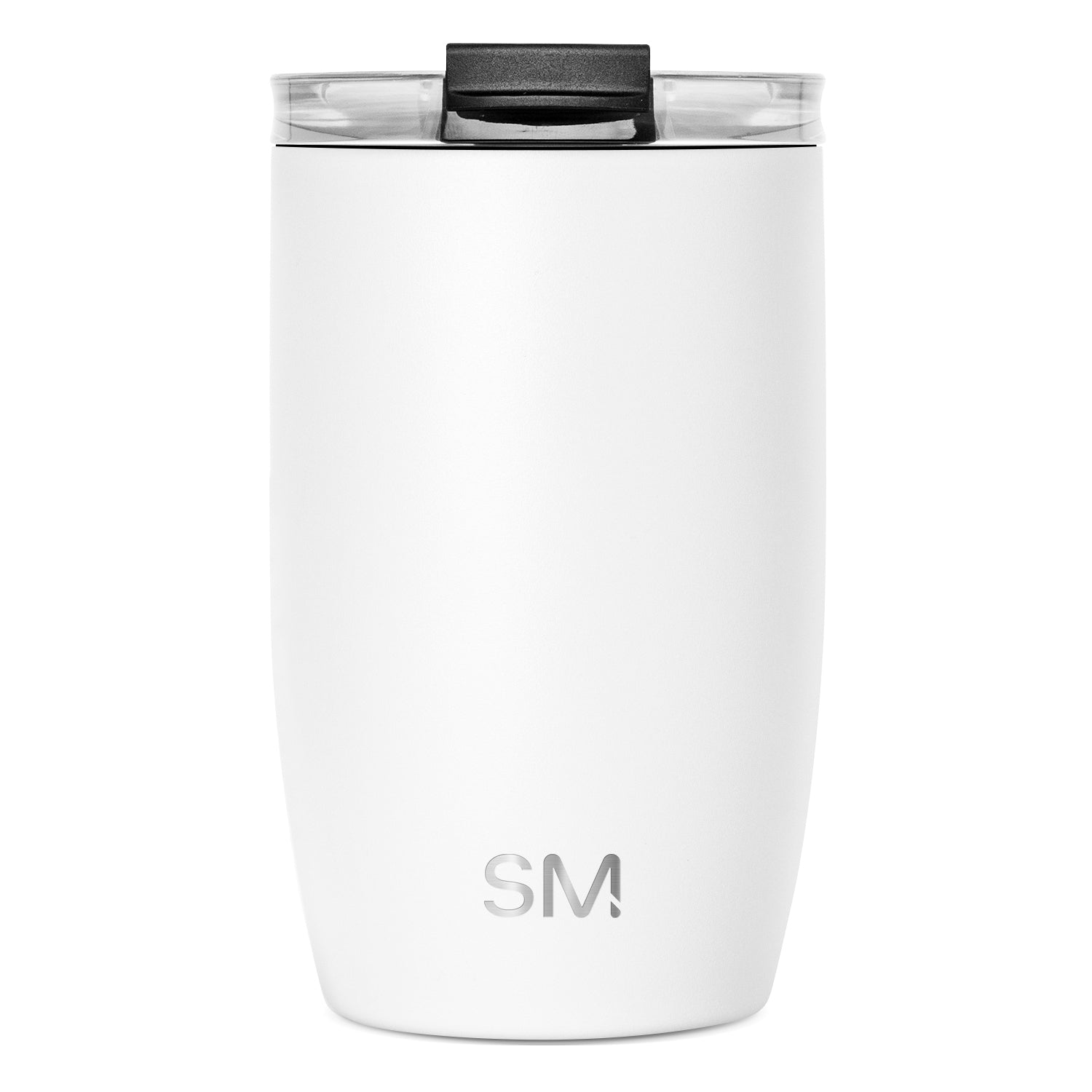 Voyager Tumbler with Clear Flip Lid & Straw - 12oz / Winter White / Flip + Straw