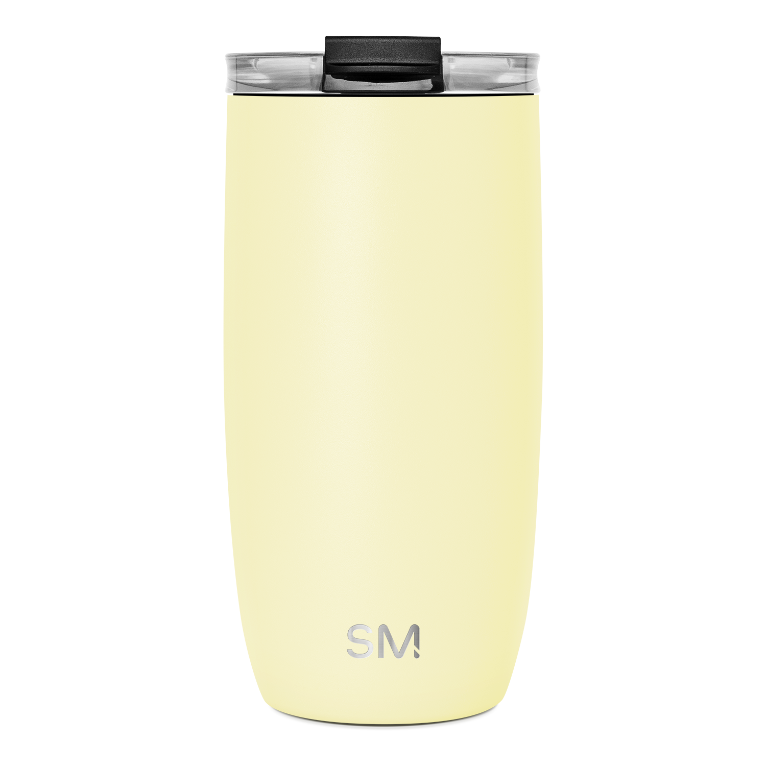 Voyager Tumbler with Clear Flip Lid & Straw - 16oz / Buttercup / Flip