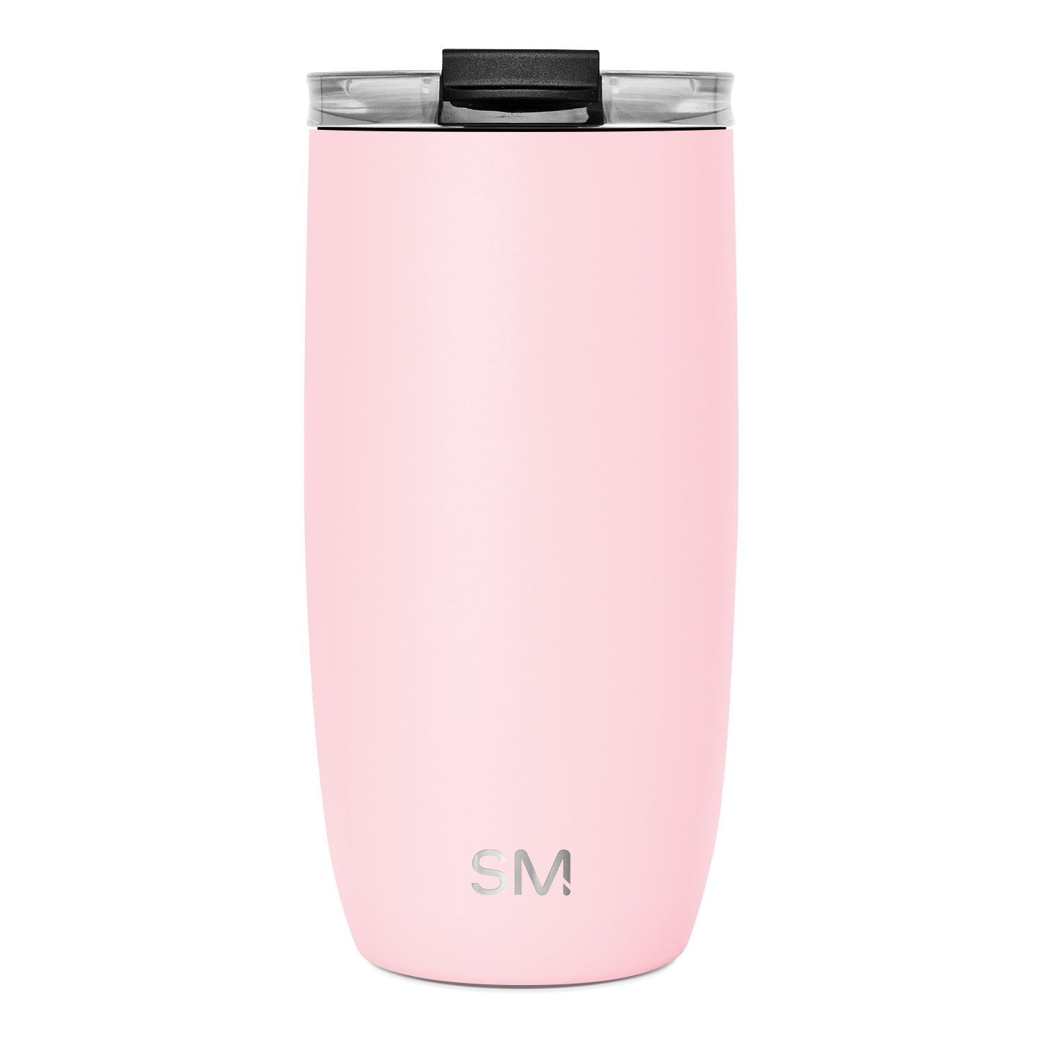 Voyager Tumbler with Clear Flip Lid & Straw - 16oz / Blush / Flip + Straw