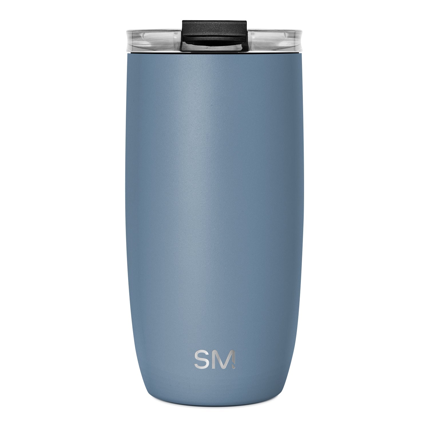 Voyager Tumbler with Clear Flip Lid & Straw - 16oz / Blue Dune / Flip + Straw