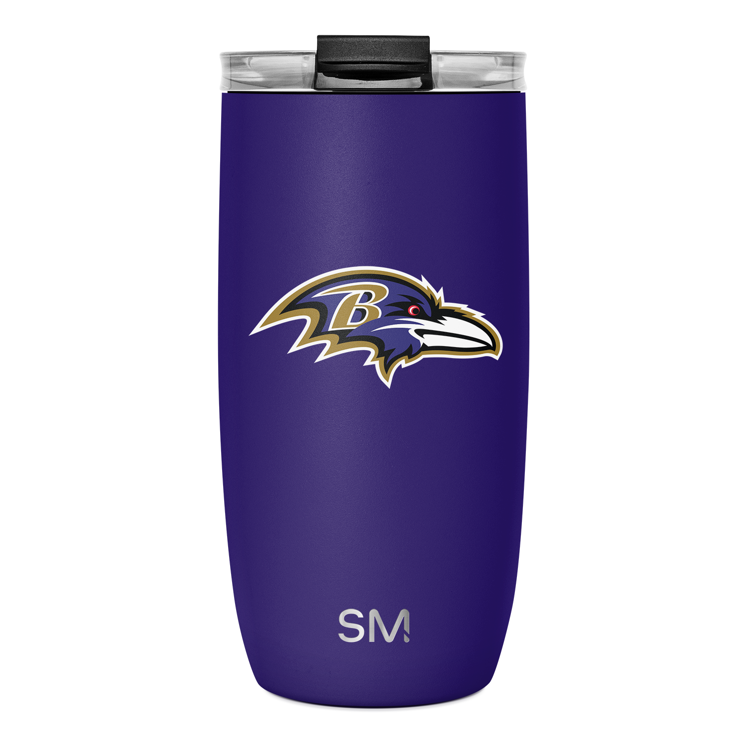 NFL Voyager Tumbler with Clear Flip Lid & Straw - Baltimore Ravens