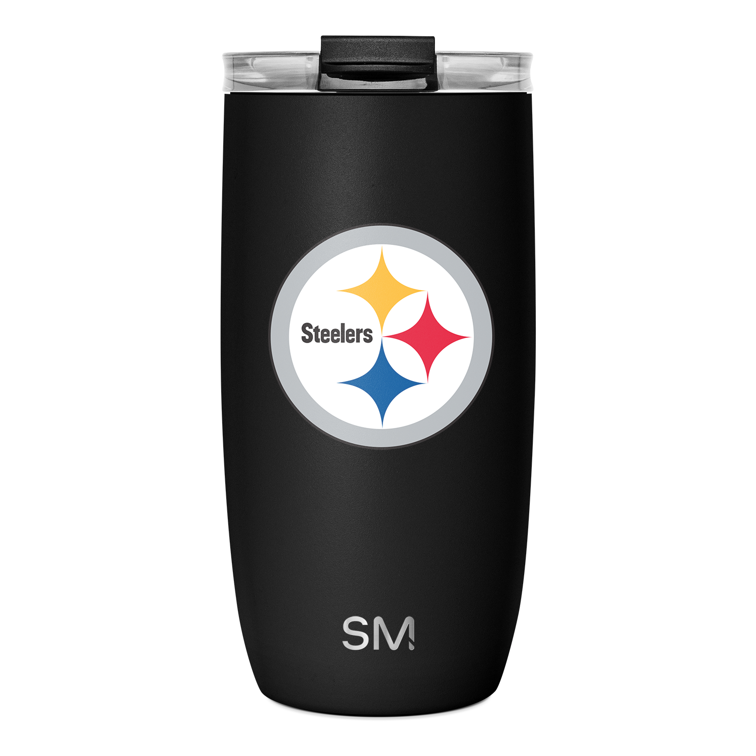 NFL Voyager Tumbler with Clear Flip Lid & Straw - Pittsburgh Steelers