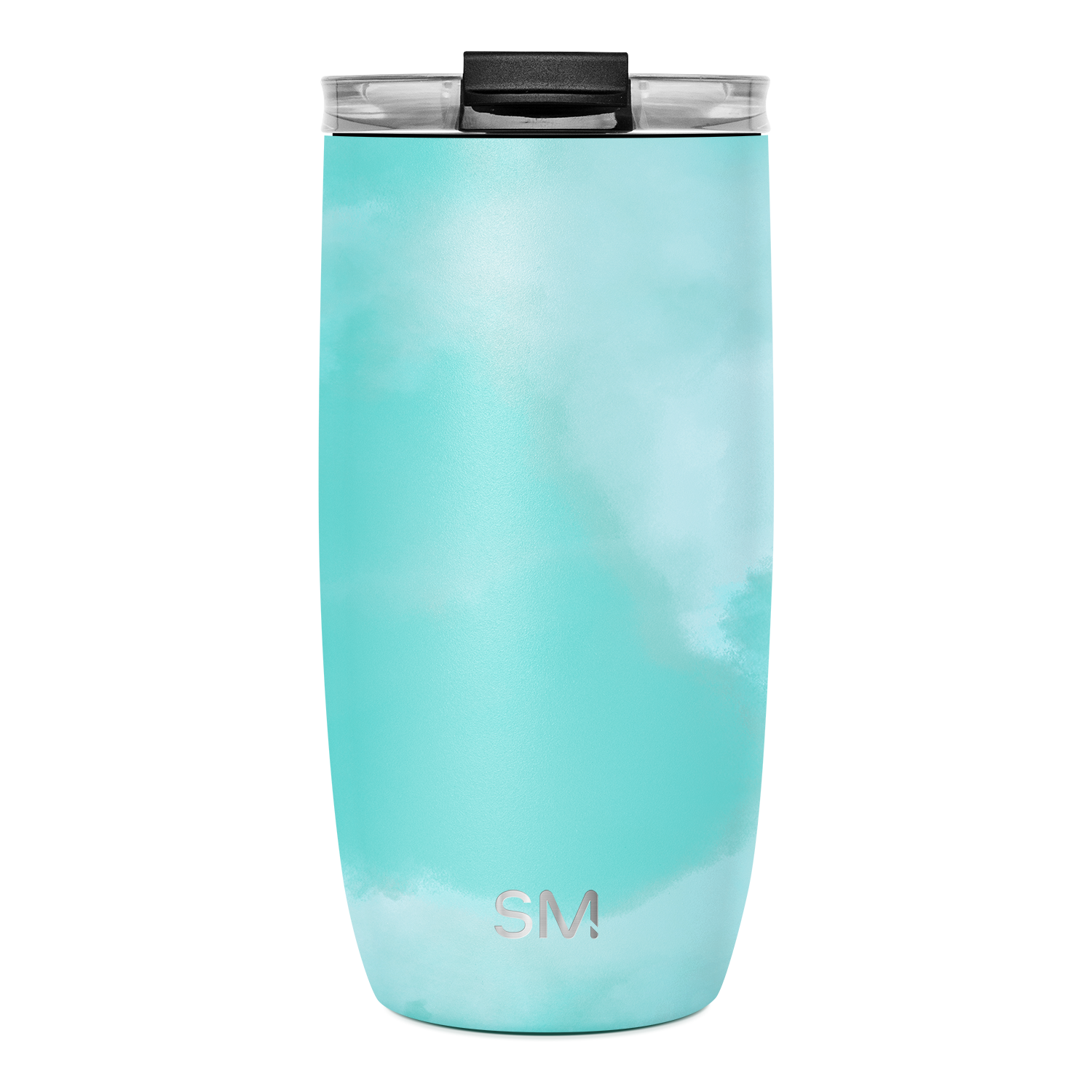 Voyager Tumbler with Clear Flip Lid & Straw - 16oz / Ocean Tide / Flip + Straw
