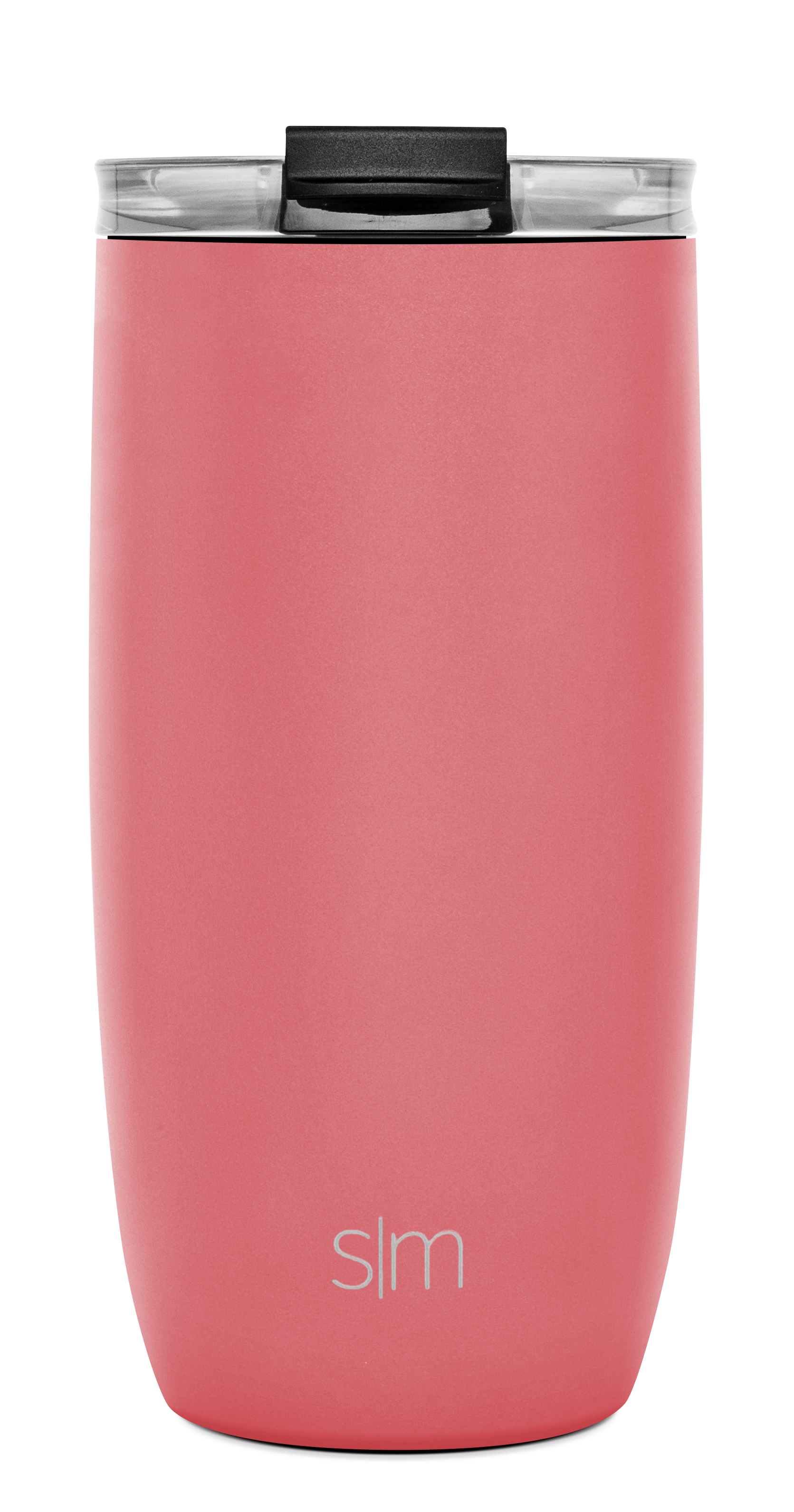 Voyager Tumbler with Clear Flip Lid & Straw - 16oz / Spiced Coral / Flip
