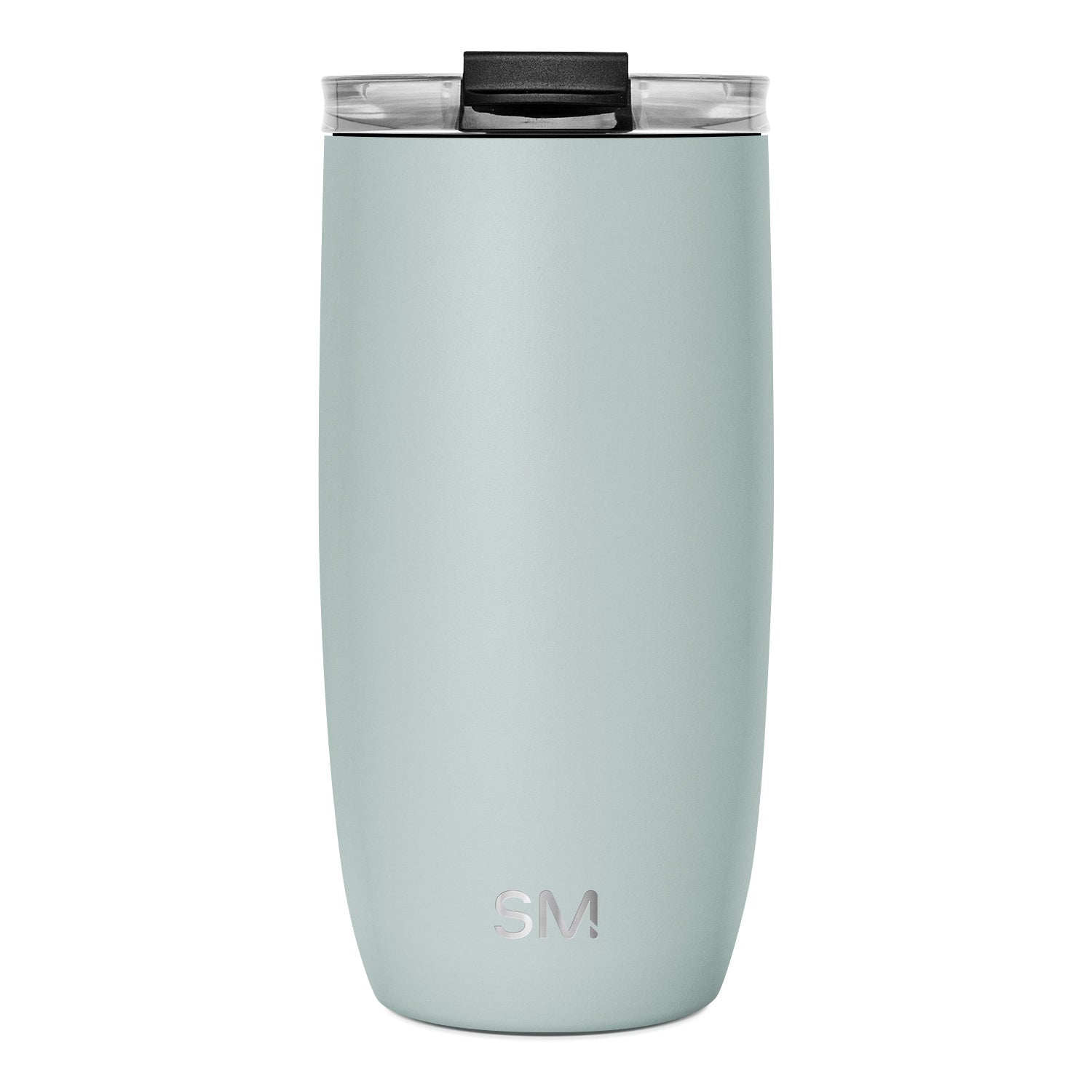 Voyager Tumbler with Clear Flip Lid & Straw - 16oz / Sea Glass Sage / Flip + Straw