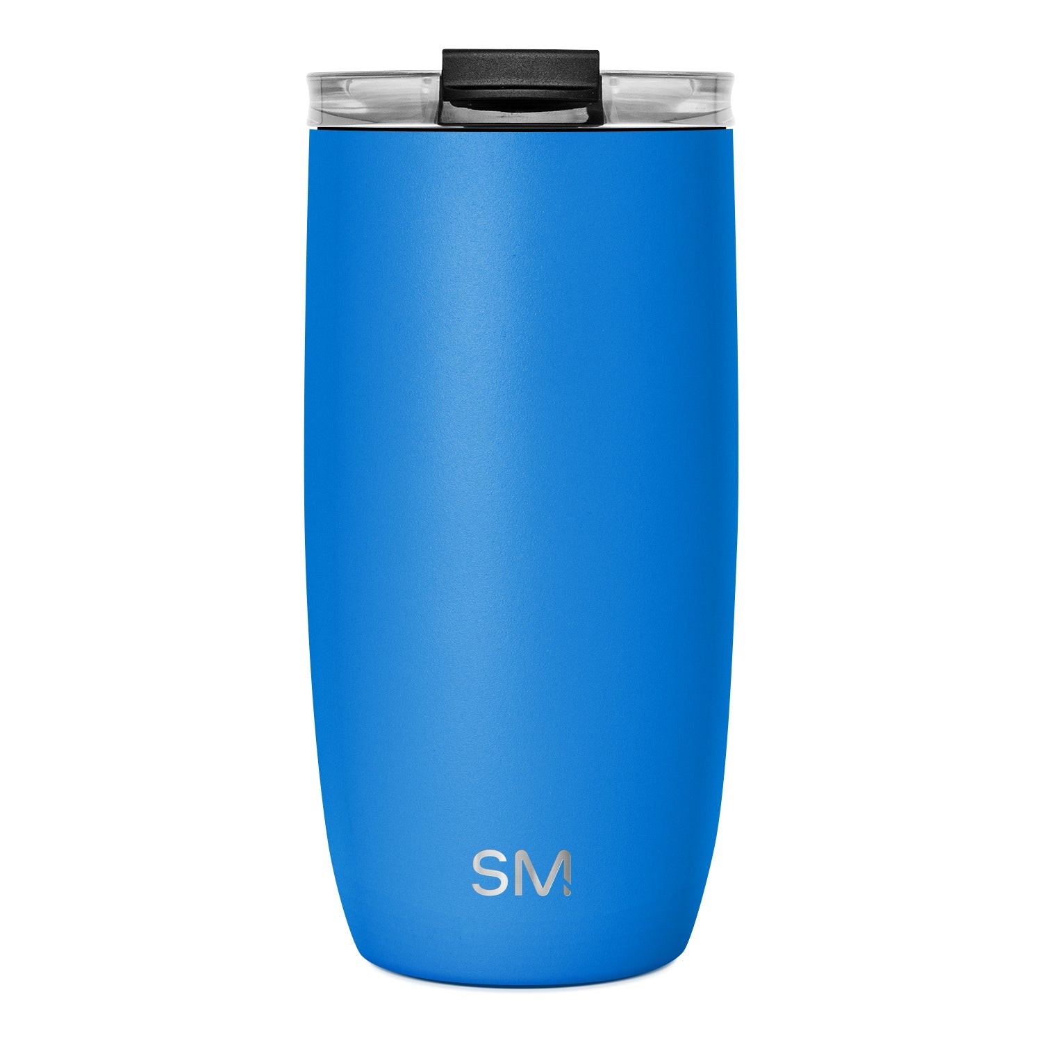 Voyager Tumbler with Clear Flip Lid & Straw - 16oz / Supersonic Blue / Flip