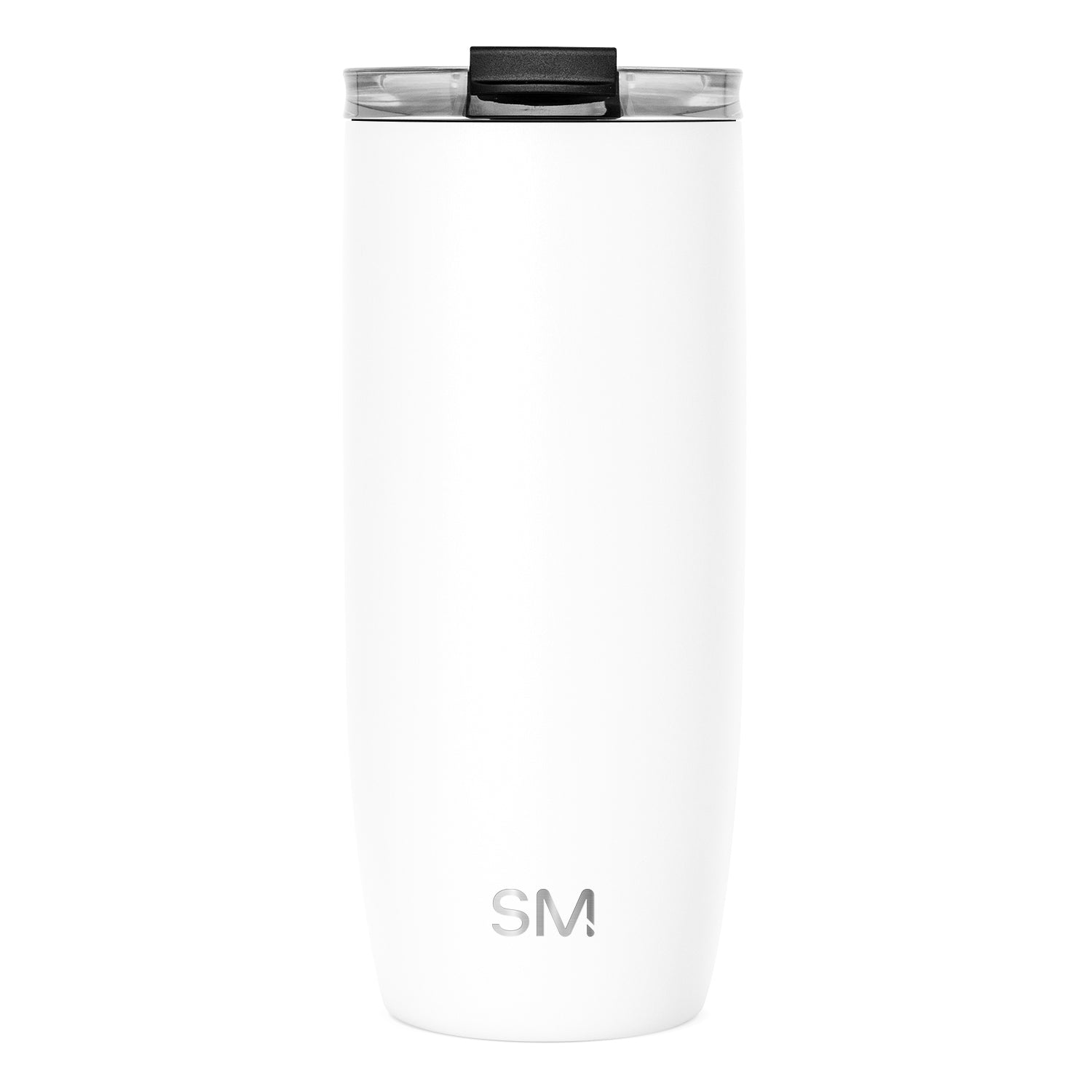Voyager Tumbler with Clear Flip Lid & Straw - 20oz / Winter White / Flip + Straw