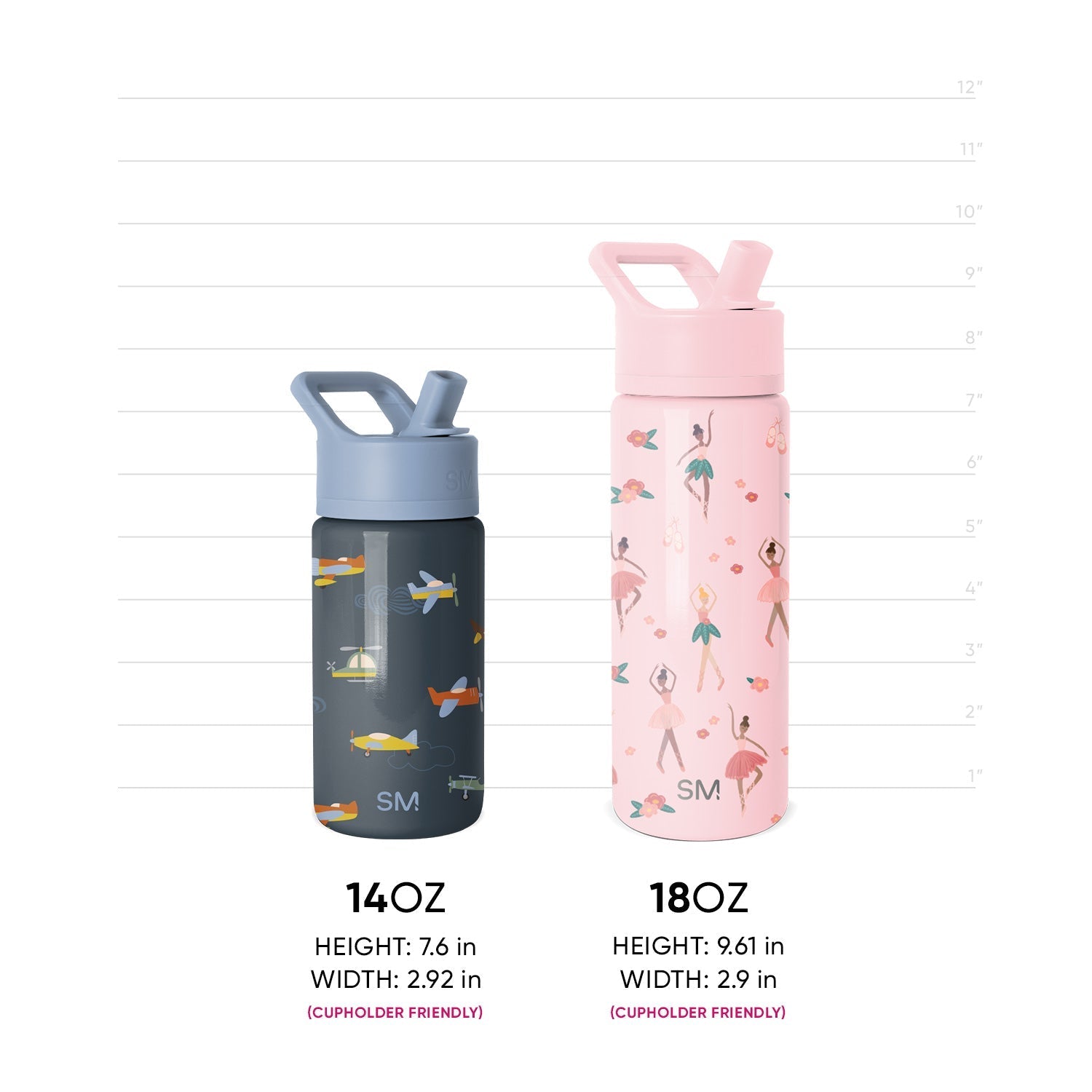 Summit Kids Water Bottle with Straw Lid - 18oz - SM2C