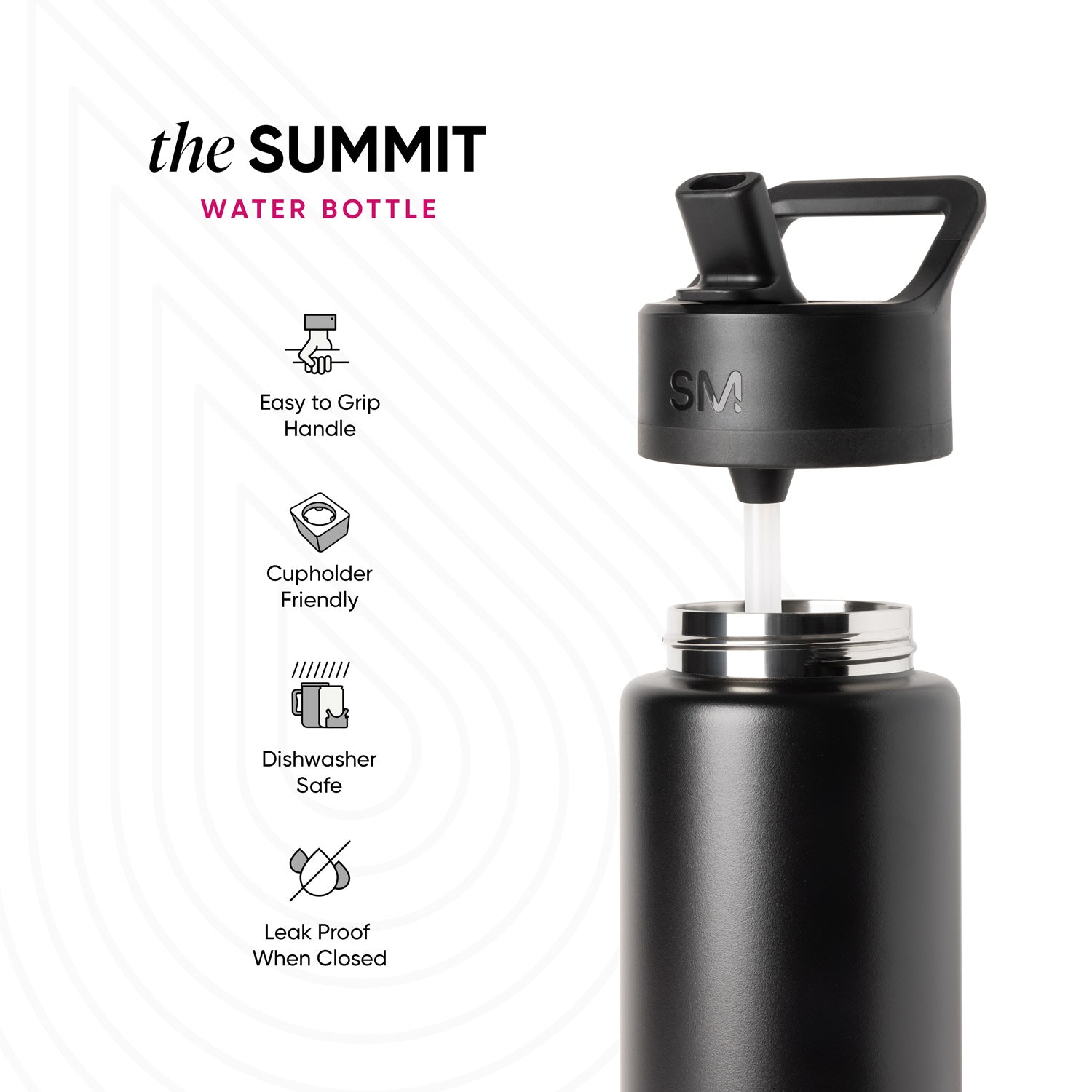 Summit Kids Water Bottle with Straw Lid - 18oz - SM2C