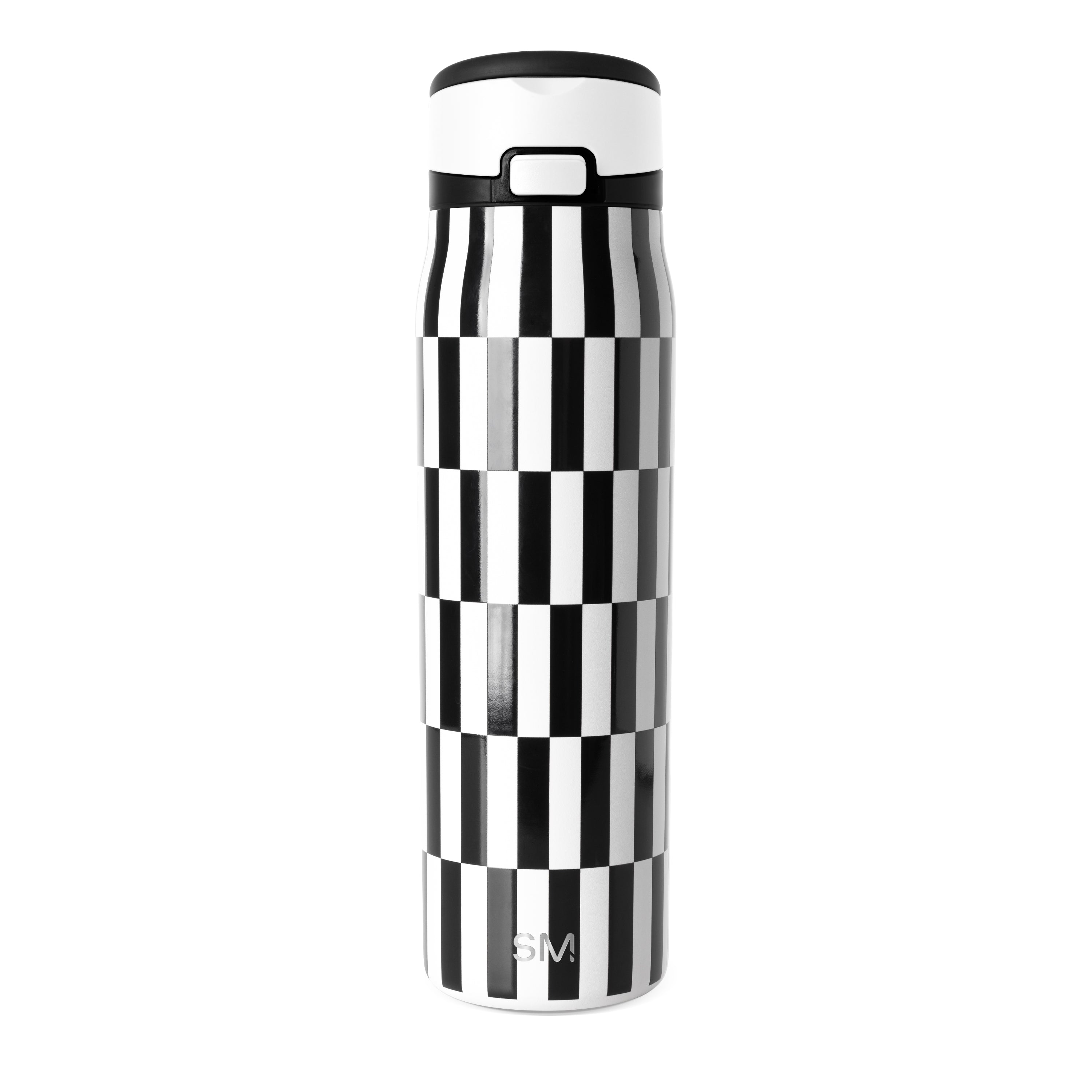 Mesa Loop with Covered Straw - 30oz / Black and White Hopscotch