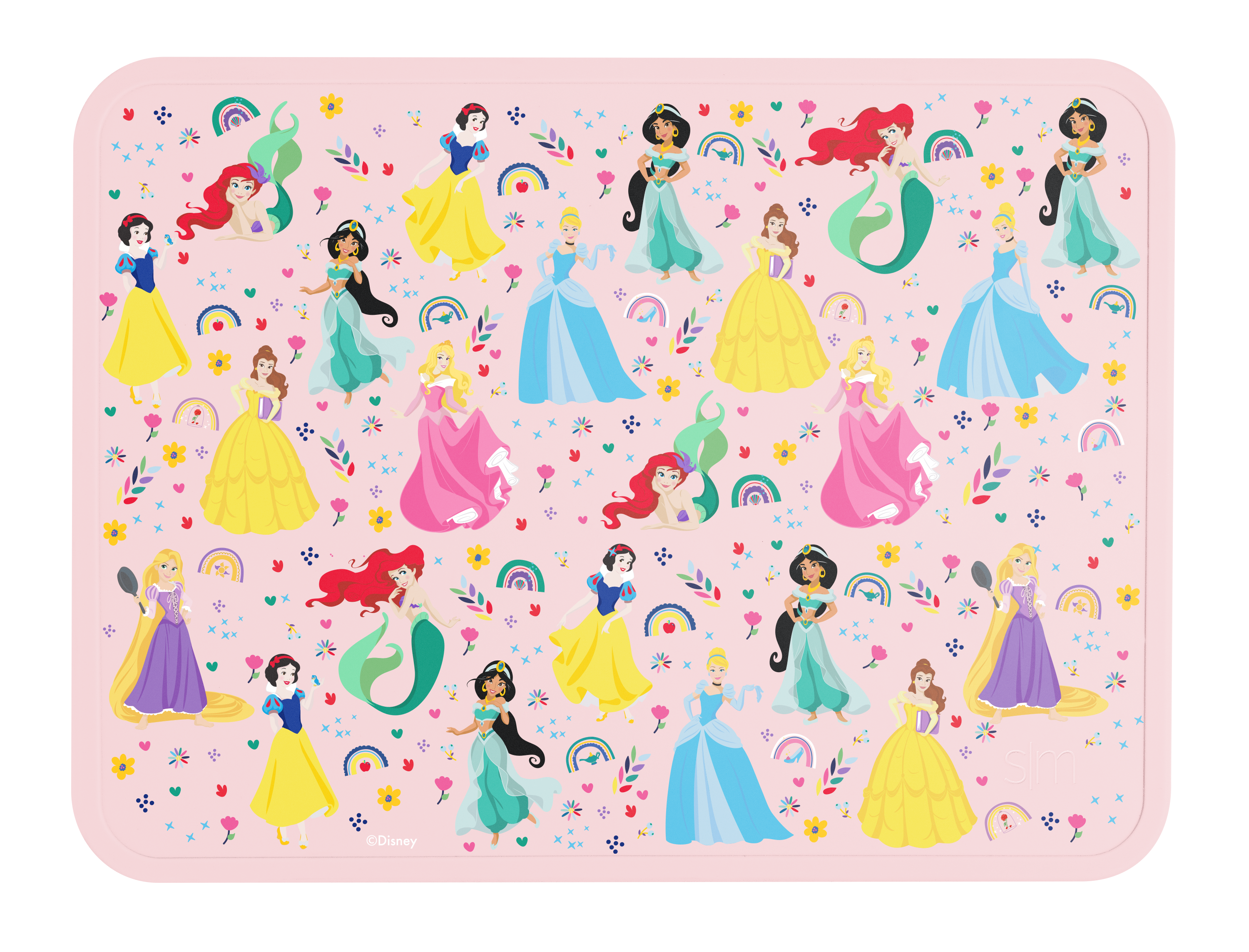 Piper Silicone Placemat - Princess Rainbows