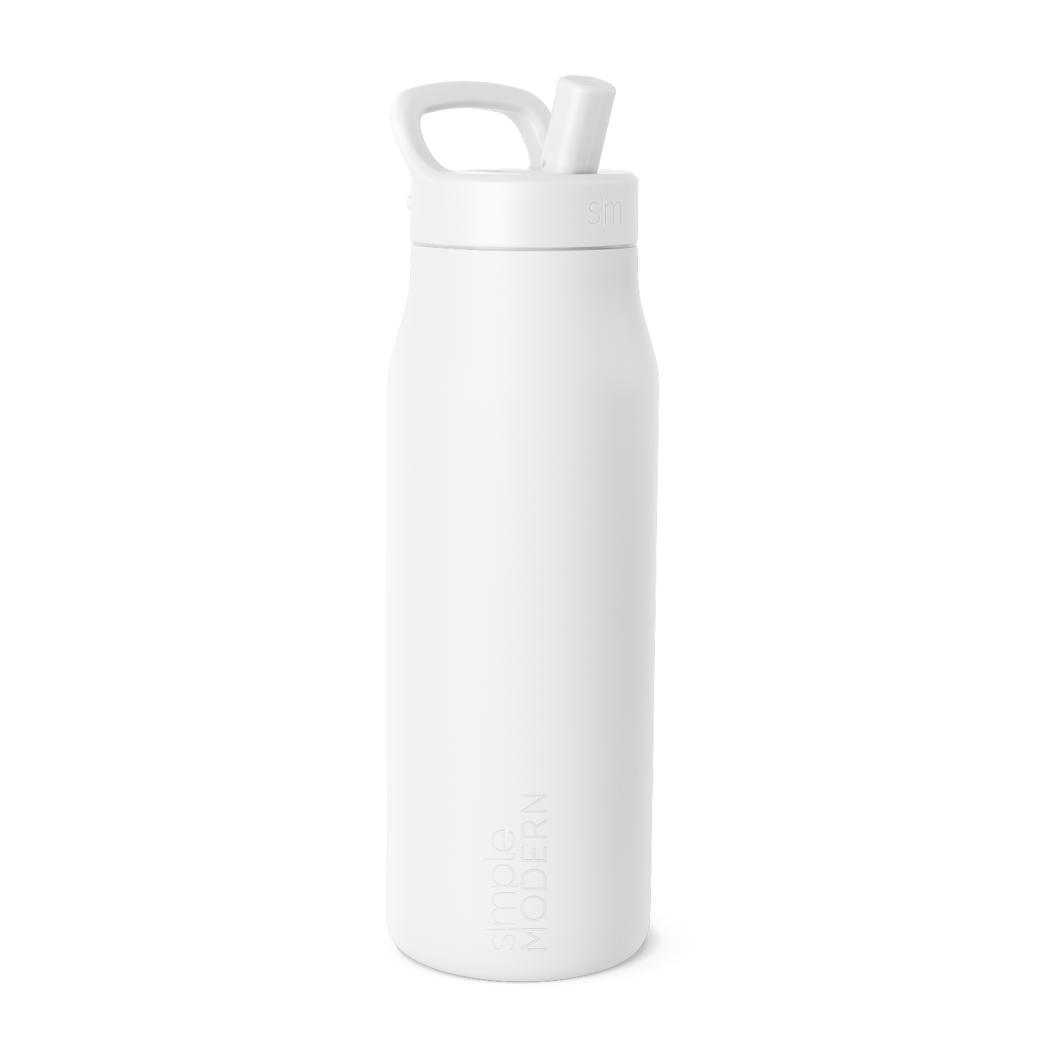 Mesa Water Bottle - Signature - Winter White