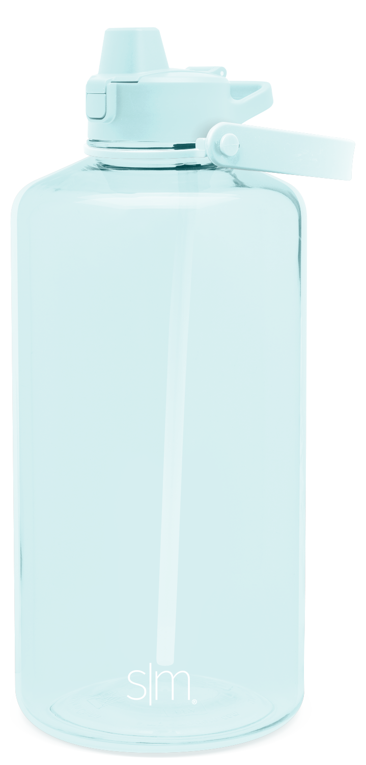 Plastic Summit With Simple Flip Silicone Straw Lid - 128oz / Seaside