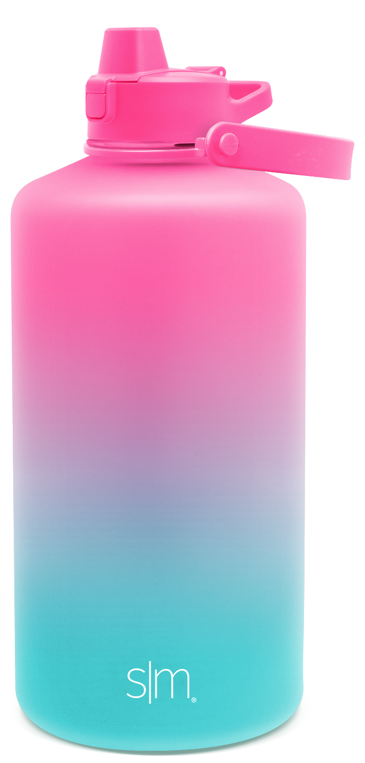 Plastic Summit With Simple Flip Silicone Straw Lid - 128oz / Sorbet