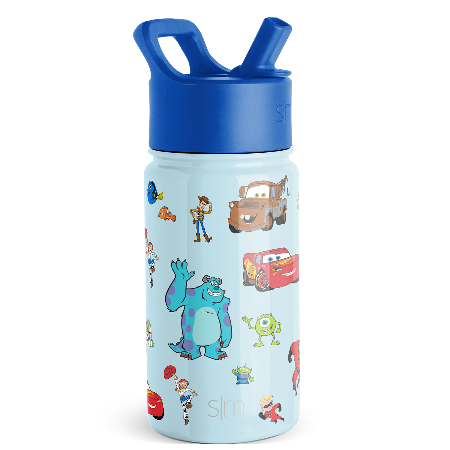 Summit Kids Water Bottle with Straw Lid - 14oz - Pixar Pals / Straw / SM