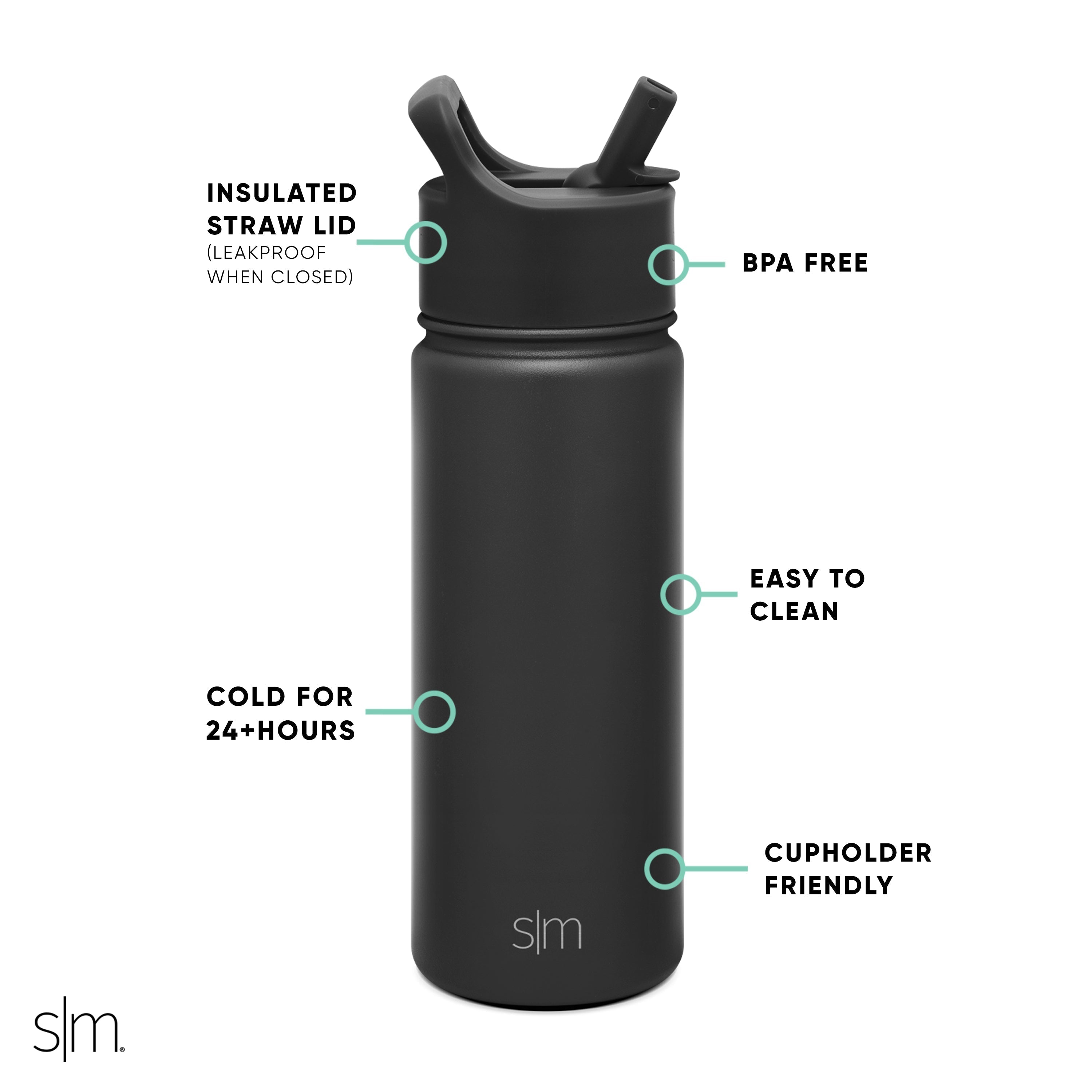 Summit Kids Water Bottle with Straw Lid - 18oz - SME