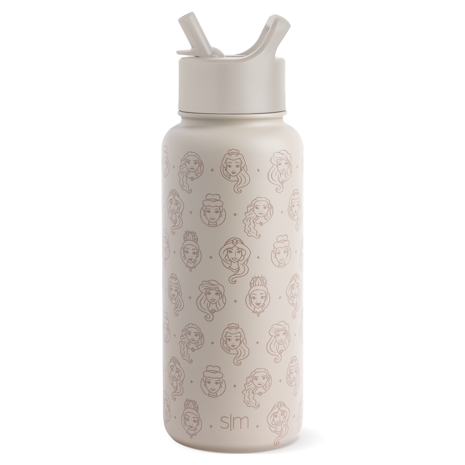 Disney Summit Water Bottle with Straw Lid - Disney Princess Icons