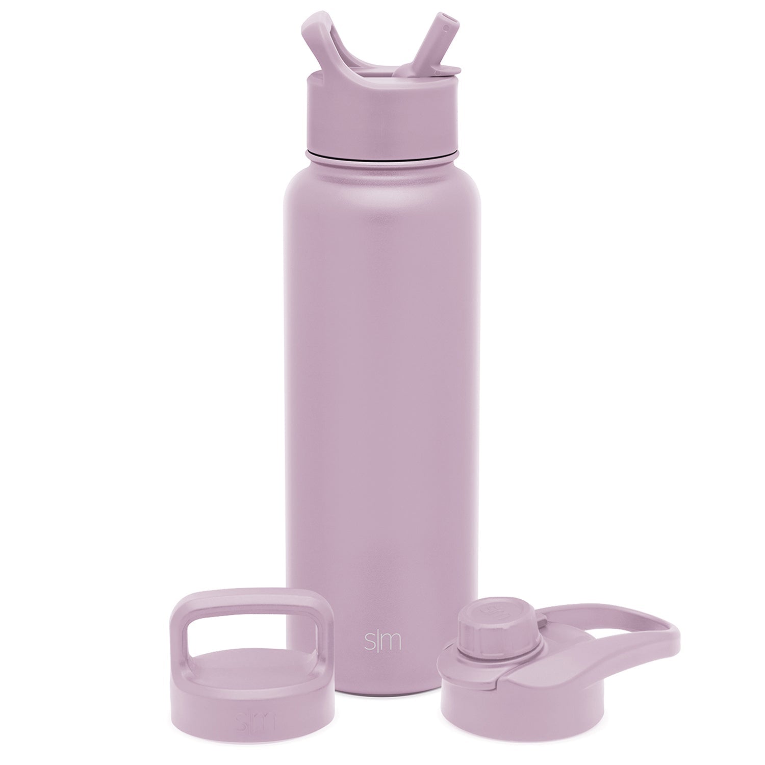 Summit Water Bottle with Straw Lid, Chug Lid, and Handle Lid - Lavender Mist