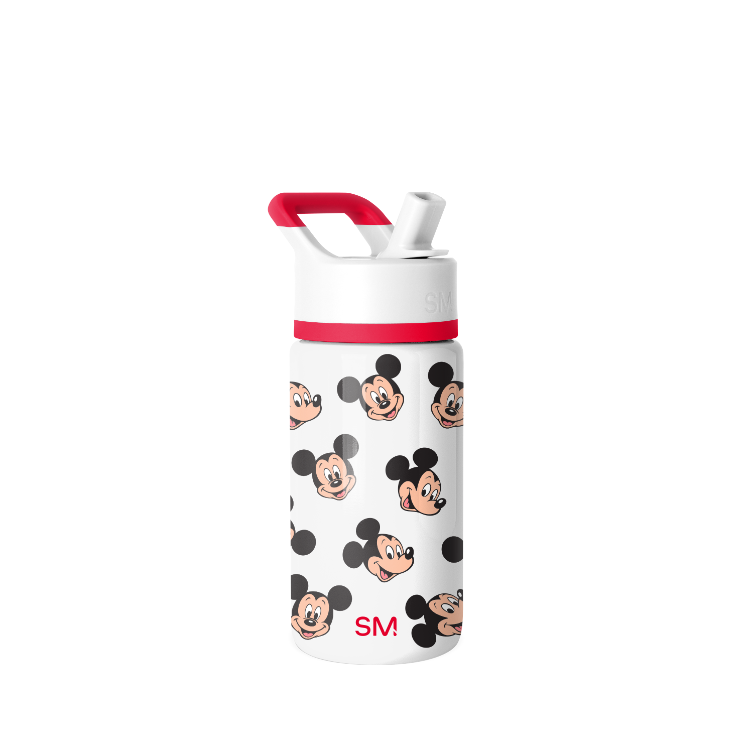 Summit Kids Water Bottle with Straw Lid - 14oz - Mickey Mouse Fun / Straw / SM2