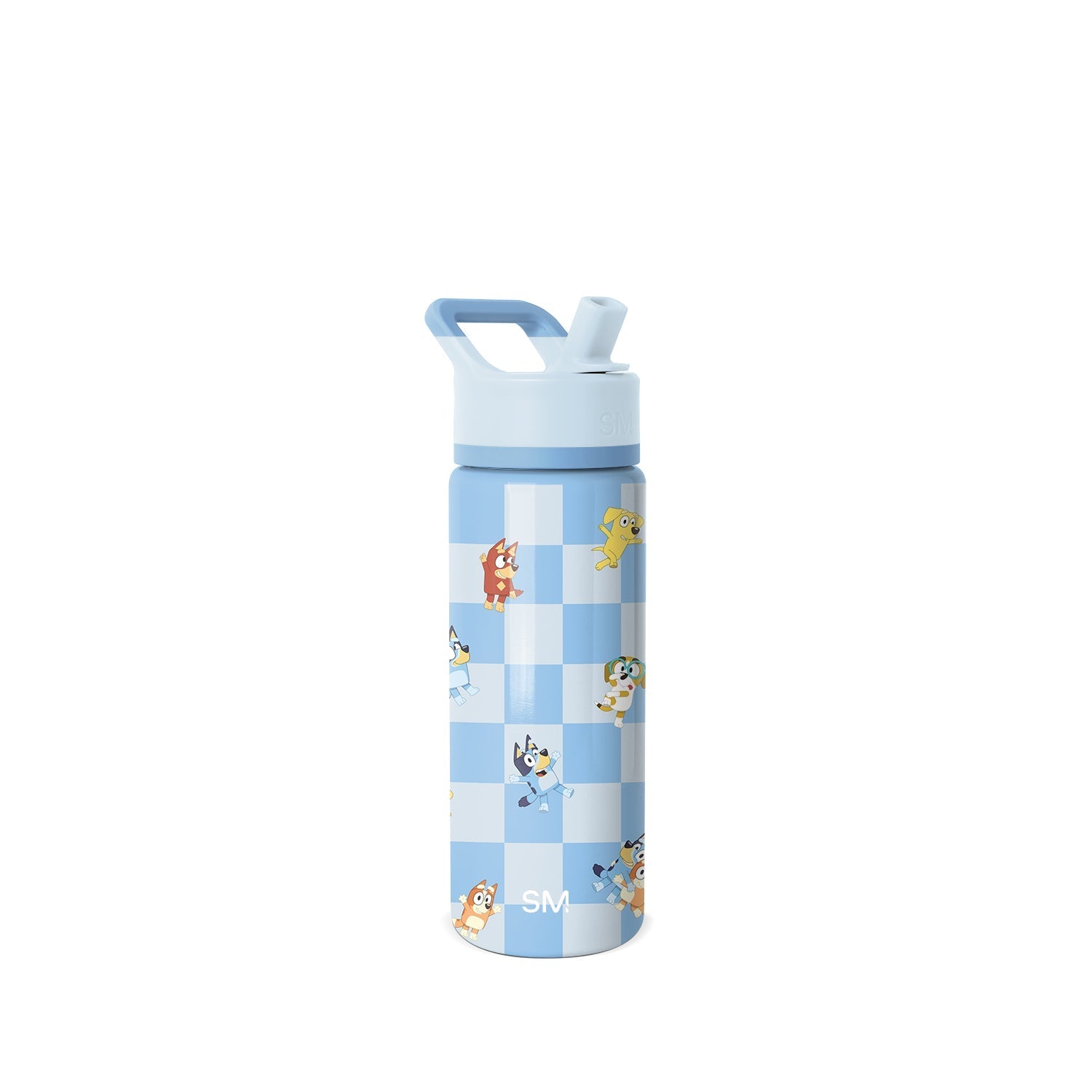 Summit Kids Water Bottle with Straw Lid - 18oz - SM2 - Bluey Checkmate