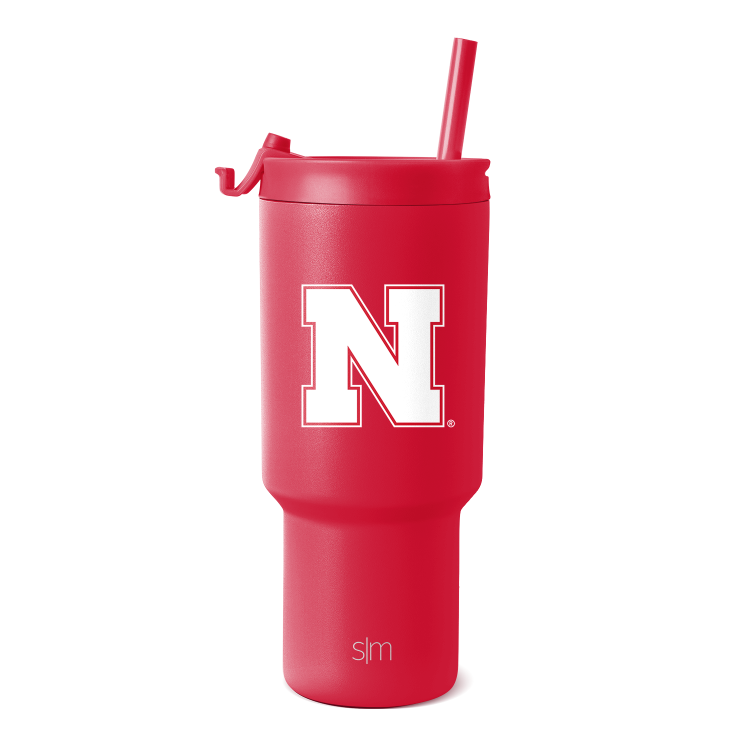 Collegiate Trek Tumbler - 30oz / Nebraska / Flip + Straw