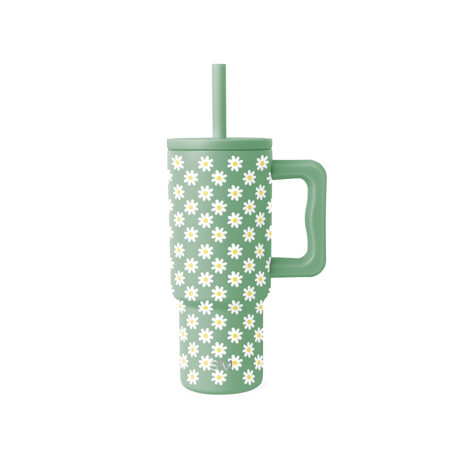 Trek Kids Tumbler with Silicone Straw Lid - 24oz / Sage Florals